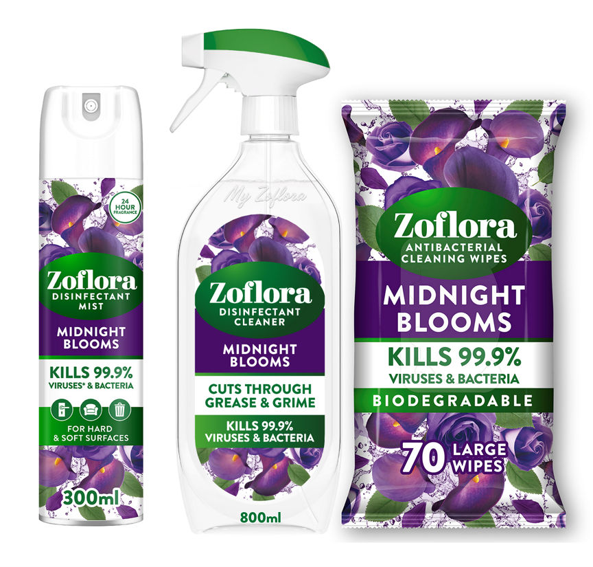 Zoflora Midnight Blooms Cleaning Bundle