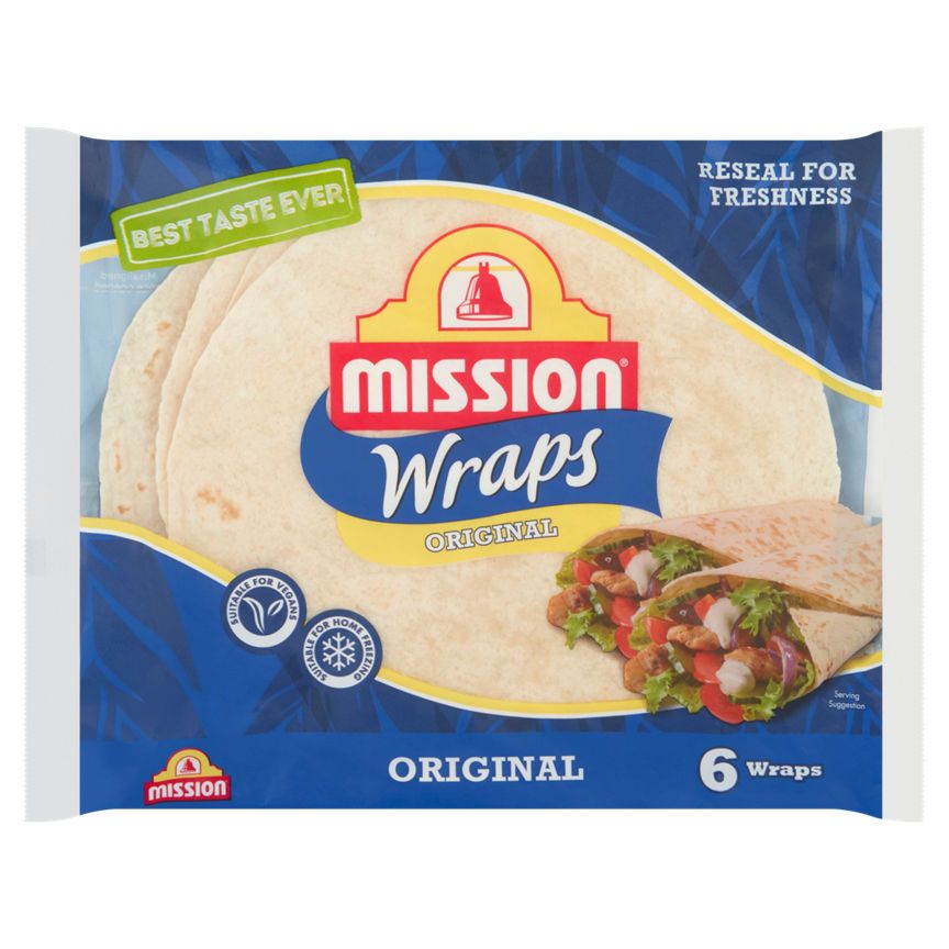 Mission Deli 6 Original Wraps GOODS ASDA   