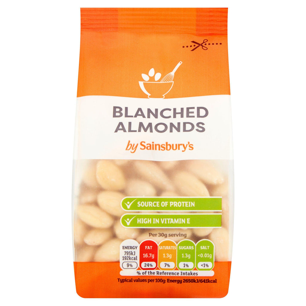 Sainsbury's Almonds Blanched 100g