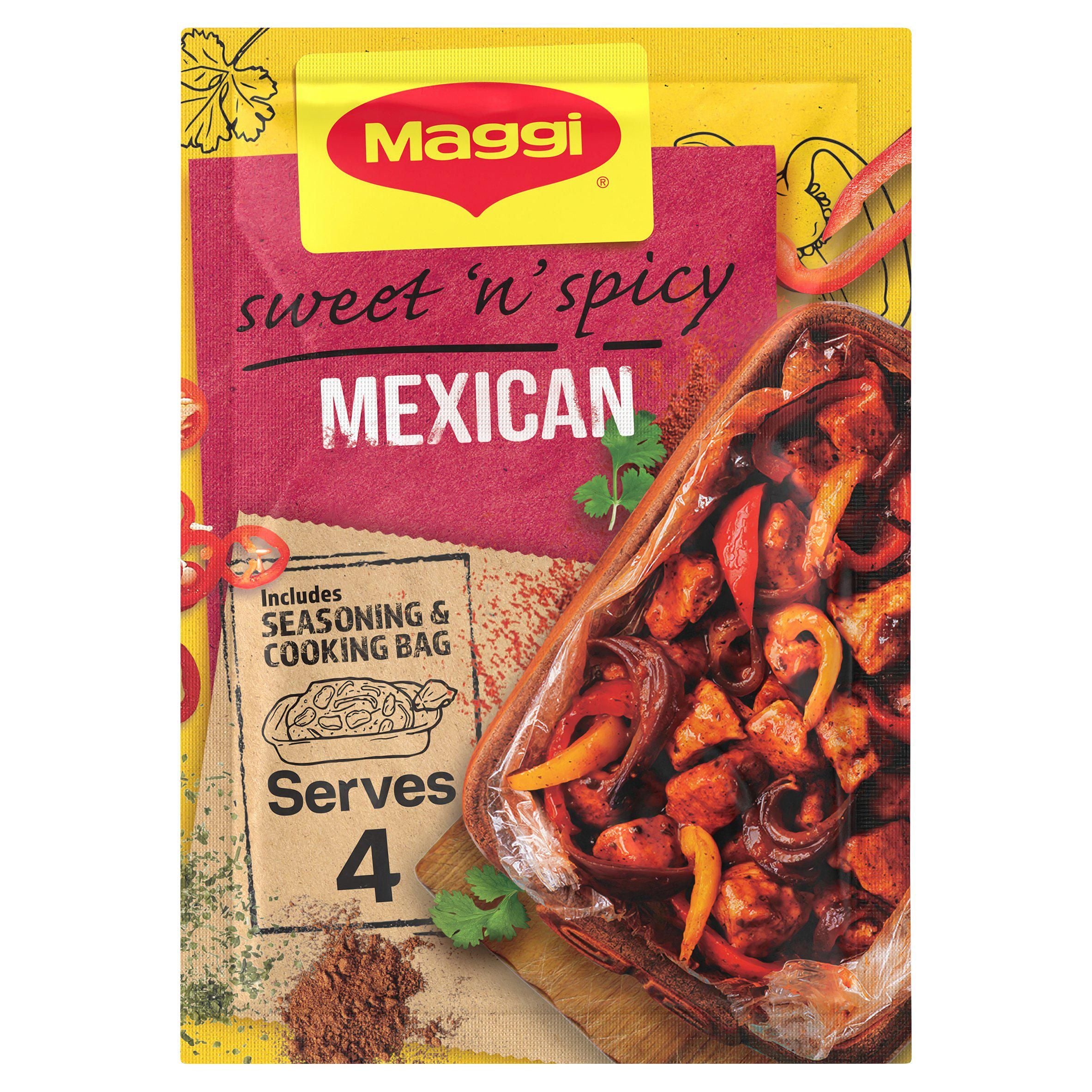 Maggi So Juicy Sweet & Spicy Mexican Chicken Herbs & Spices Recipe Mix 38g Special offers Sainsburys   