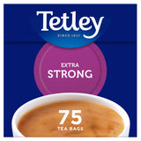 Tetley Extra Strong Tea Bags x75 All tea Sainsburys   