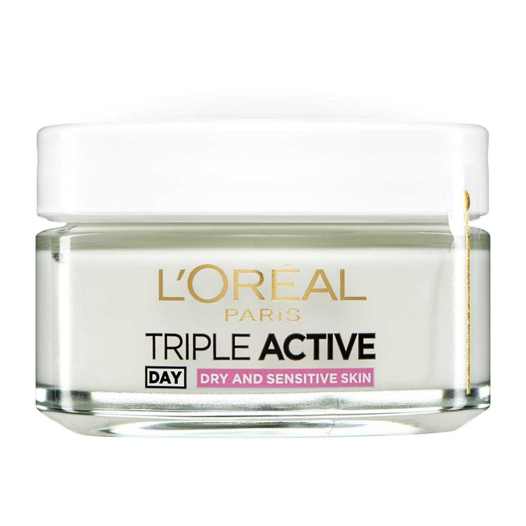 L'Oreal Paris Triple Active Day Moisturiser Dry and Sensitive Skin 50ml