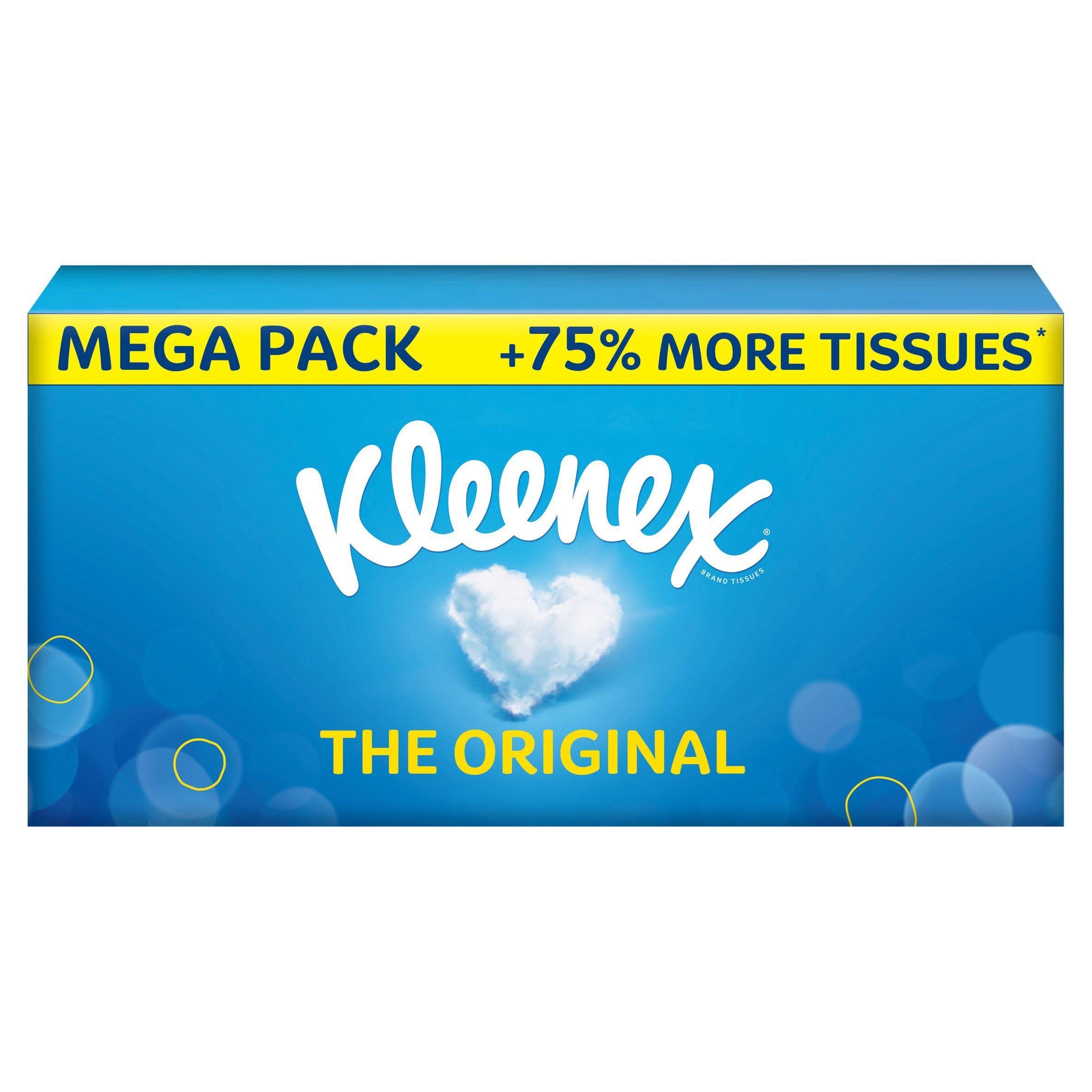 Kleenex Original Mega Pack 75% More Tissues GOODS Sainsburys   