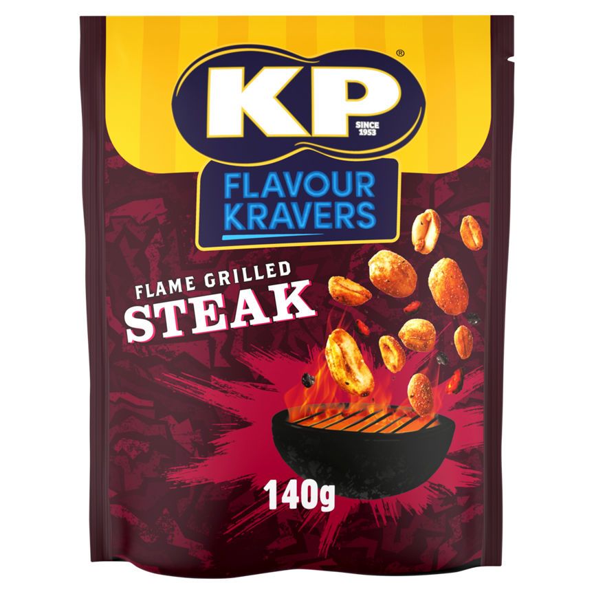 KP Flavour Kravers Flame Grilled Steak Peanuts