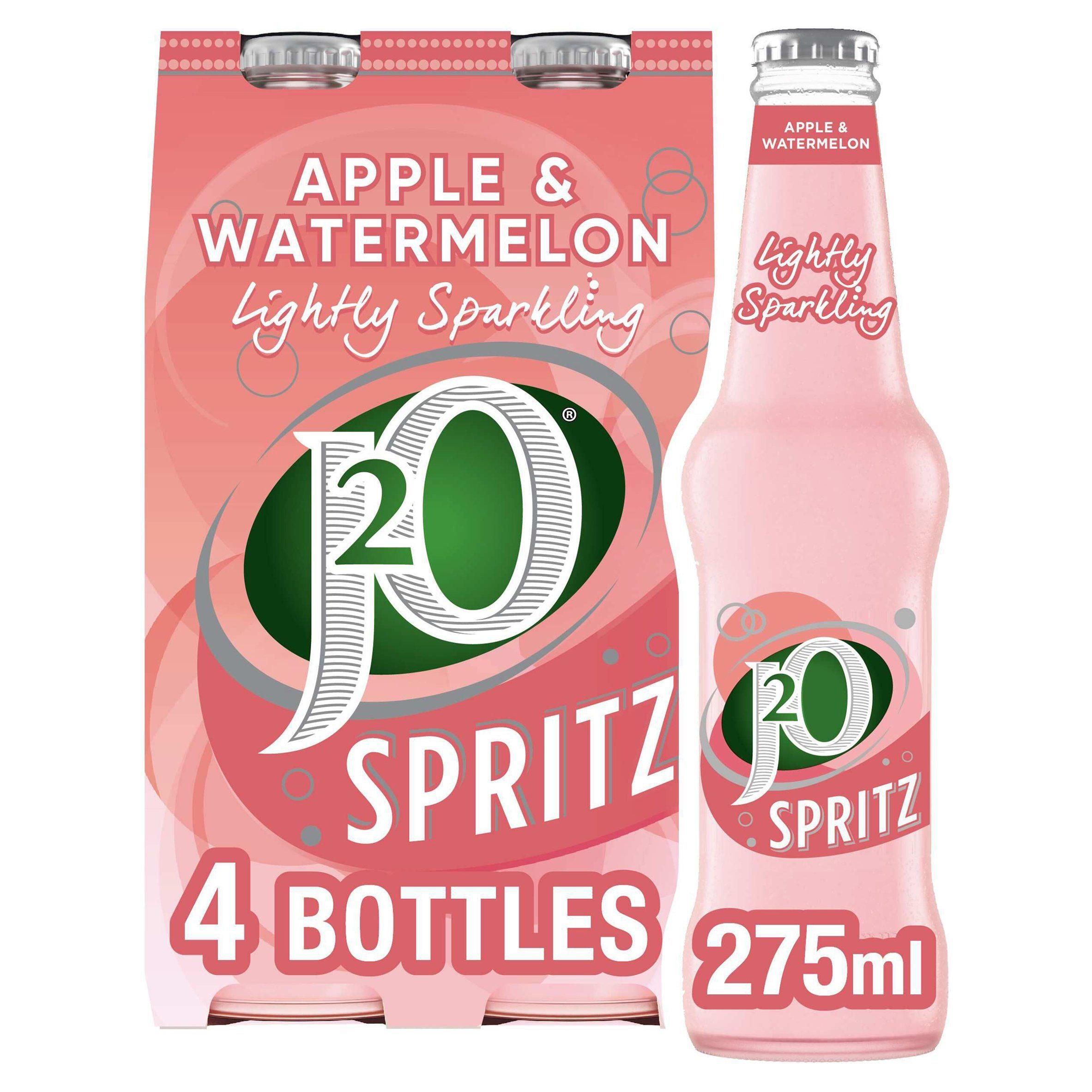 J2O Spritz Apple &amp; Watermelon Sparkling Juice Drink 4x275ml