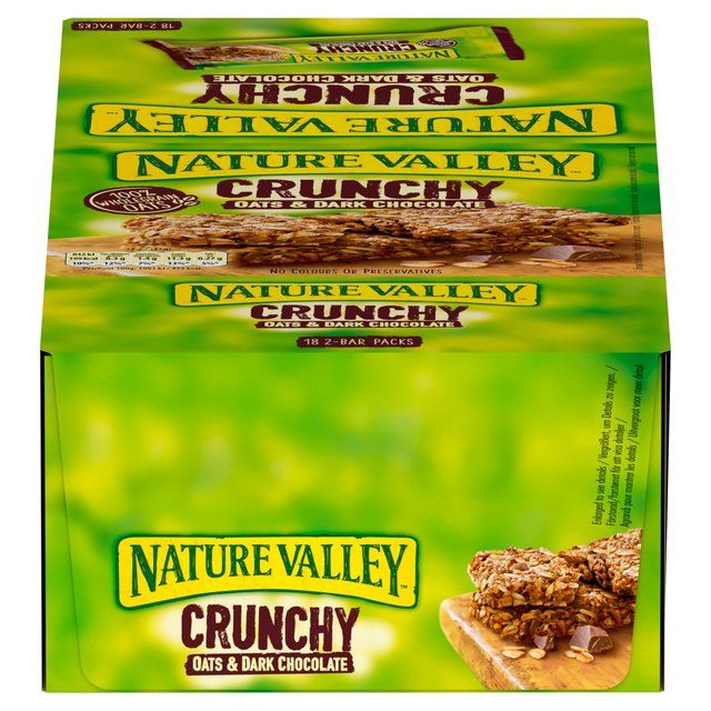 Nature Valley Crunchy Oats & Chocolate Cereal Bars   18 x 42g Cereals M&S   