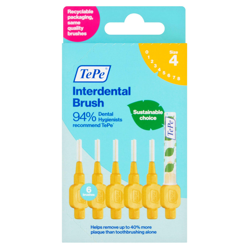 Tepe Interdental Brush Yellow 0.7mm x6