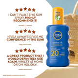 NIVEA SUN Suncream Spray Protect & Moisture SPF20 200ml GOODS Superdrug   