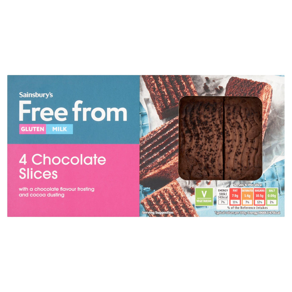 Sainsbury's Free From Chocolate Cake Slices x4