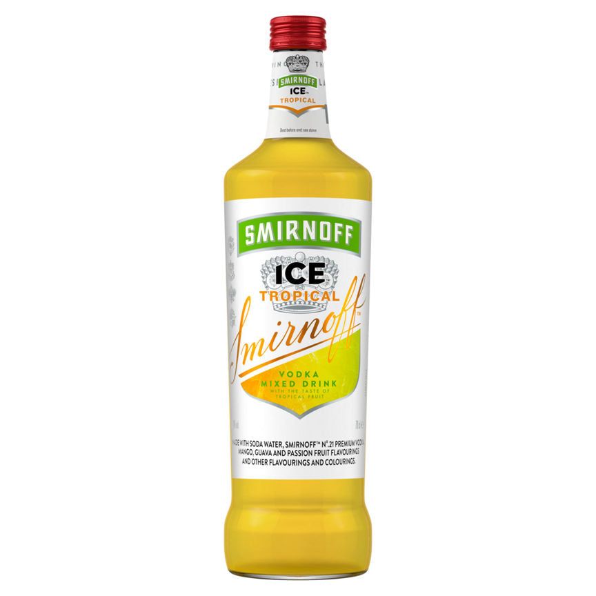 Smirnoff Ice Tropical Ready To Drink Premix Adult Soft Drinks & Mixers ASDA   