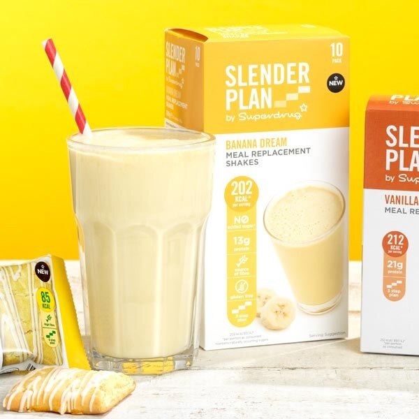 Superdrug Slenderplan Meal Replacement Shake Banana x10