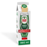 Fairy Max Power Washing Up Liquid Refill Carton 980ml