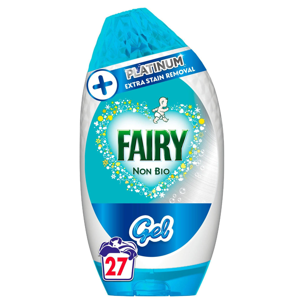 Fairy Non Bio Platinum Washing Liquid Gel 945ml (27 Washes)