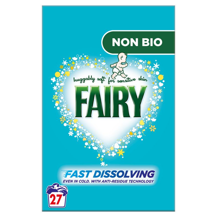 Fairy Non Bio Washing Powder 1.62kg, 27 Washes