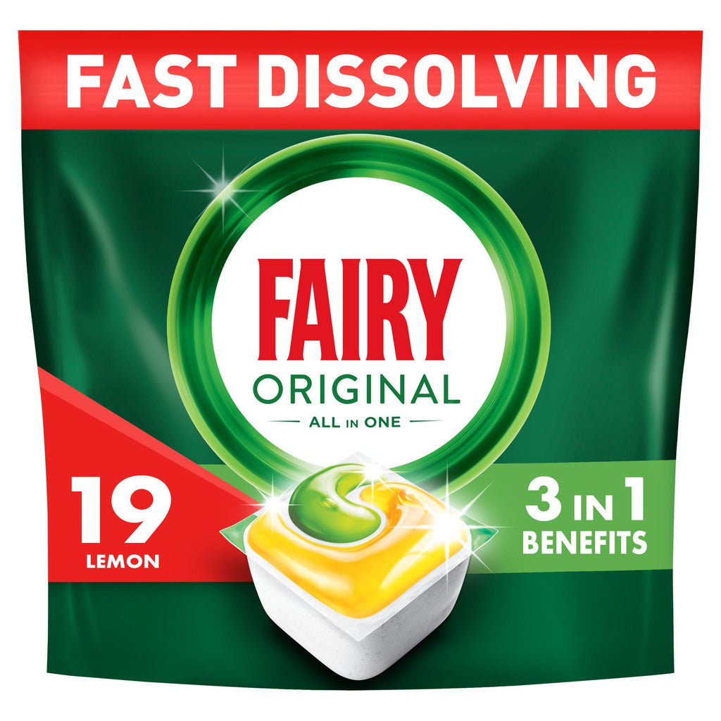 Fairy Original All In One Lemon Dishwasher Tablets x19