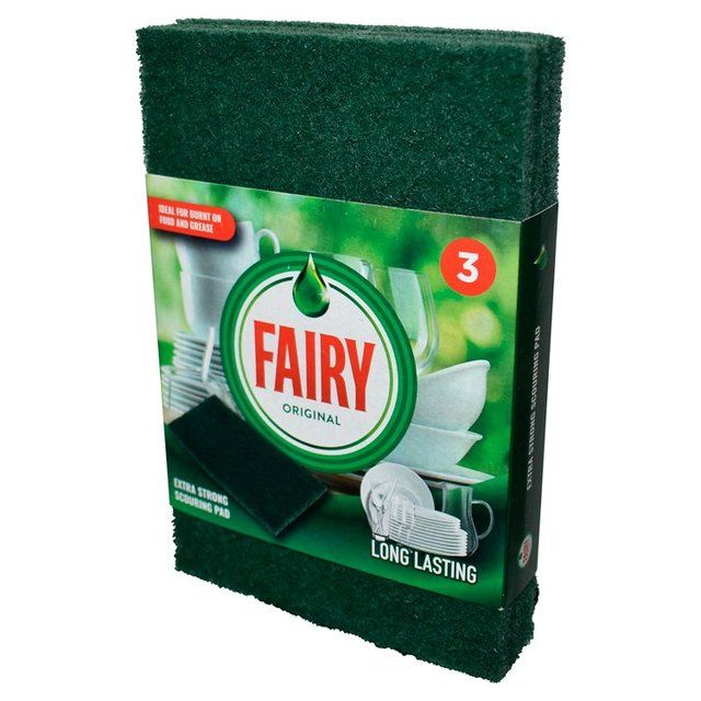 Fairy Original Extra Strong Scourer Pad   3 per pack