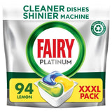 Fairy Platinum All in One Lemon Dishwasher Tablets   94 per pack