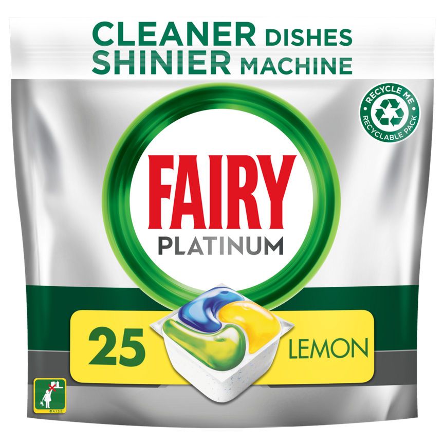 Fairy Platinum Dishwasher Tablets, Lemon