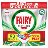 Fairy Platinum Plus Anti Dull Lemon Dishwasher Tablets    93 per pack