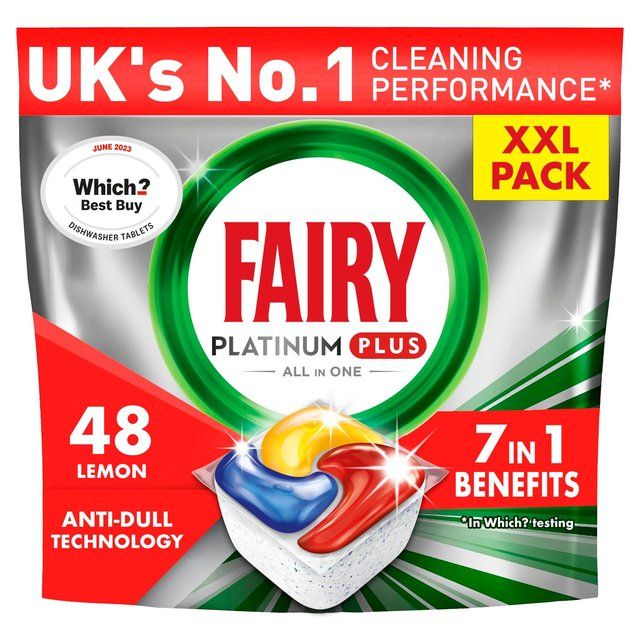 Fairy Platinum Plus Deep Clean Spring Garden Mrs Hinch   48 per pack