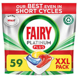 Fairy Platinum Plus Lemon Dishwasher Tablets   59 per pack