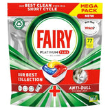 Fairy Platinum Plus Lemon Dishwasher Tablets   77 per pack