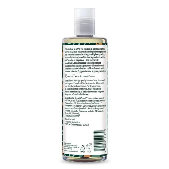 Faith in Nature for Men Blue Cedar Shampoo   400ml