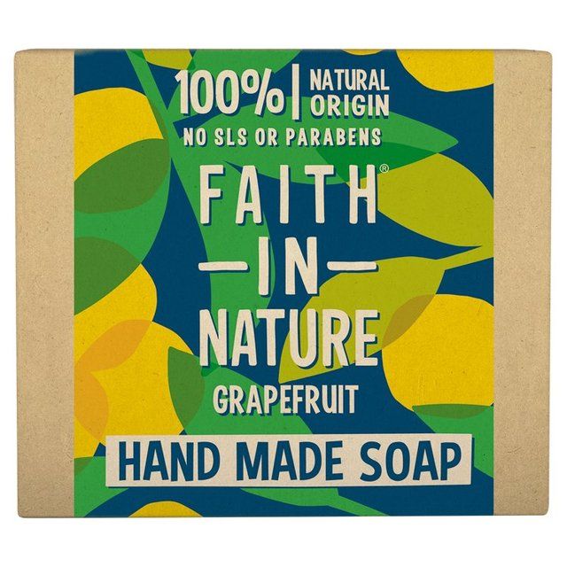 Faith in Nature Grapefruit Pure Hand Made Soap Bar   100g