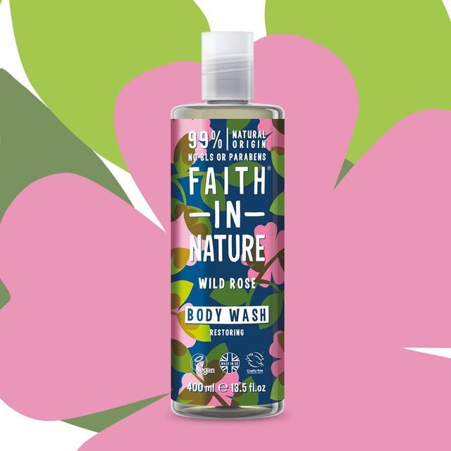 Faith in Nature Wild Rose Body Wash    400ml