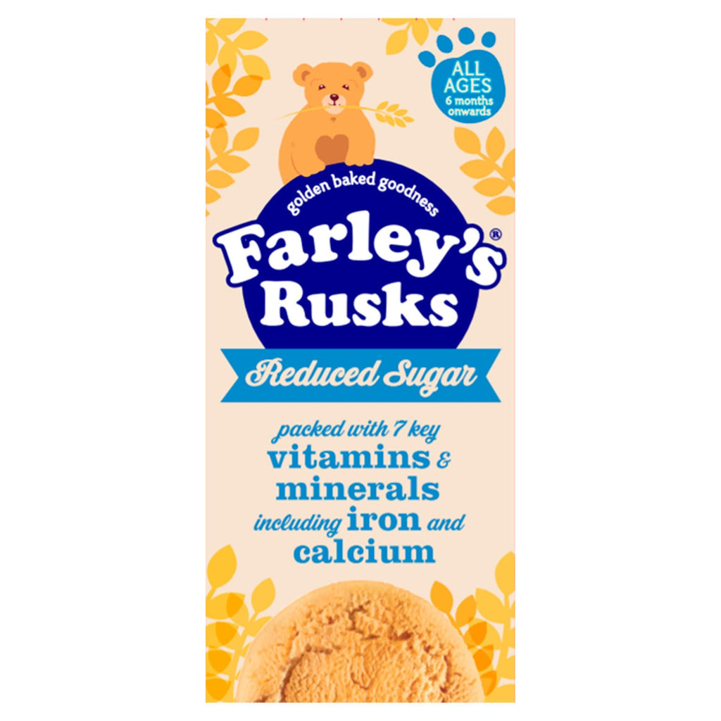 Farley's Rusks Reduced Sugar Baby Food Snacks 6+ Months 150g