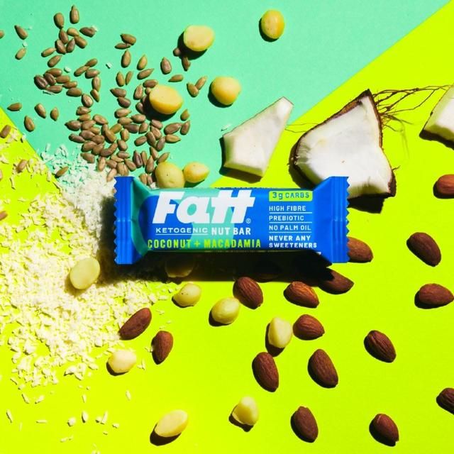 Fatt Coconut & Macadamia Ketogenic Nut Bar   30g