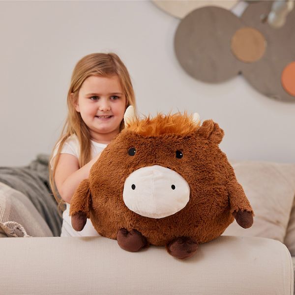 Warmies Super Sized Cushion Highland Cow GOODS Superdrug   