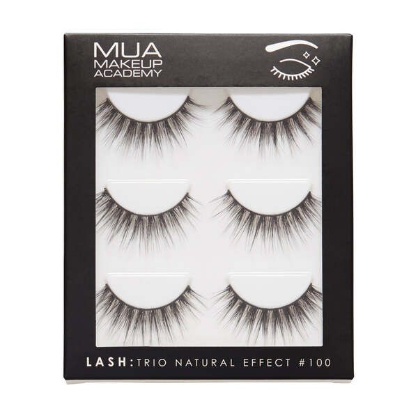 MUA Lash Trio - Natural Effect #100