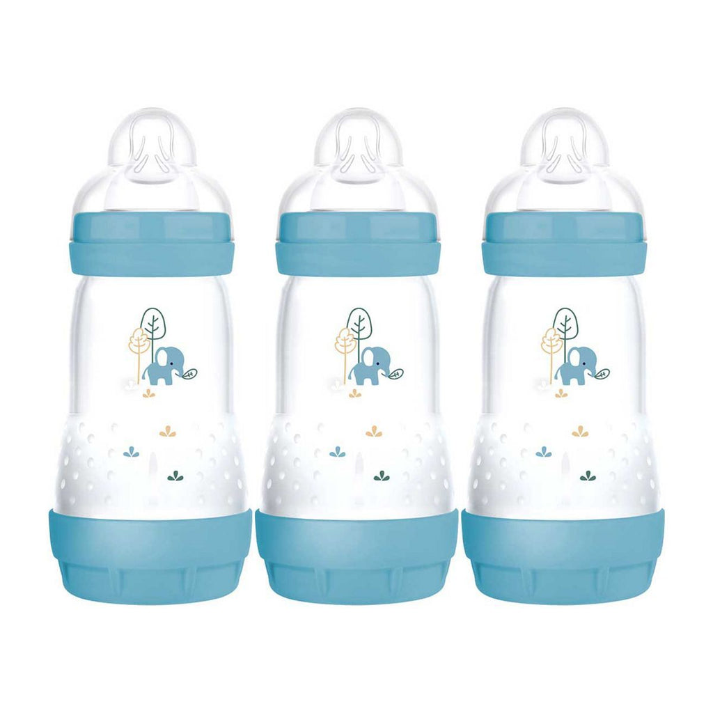 MAM Anti-Colic Bottle 260ml x 3Pack - Blue