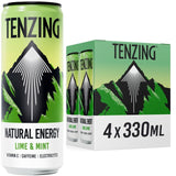 TENZING Natural Energy Lime & Mint Pack   4 x 330ml - McGrocer
