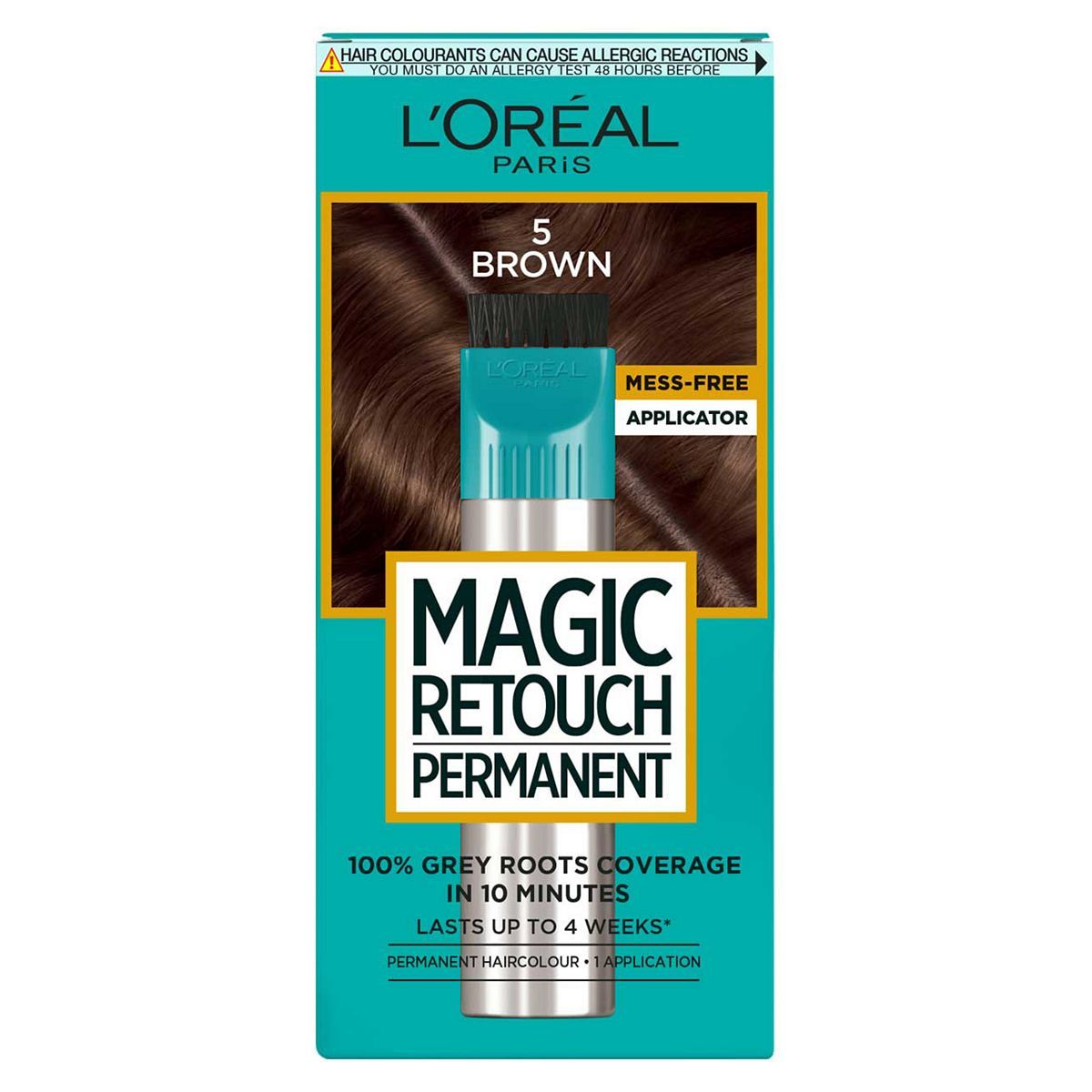 L’Oreal Paris Magic Retouch Permanent Brown Root Concealer, 100%  Roots Coverage With Easy Applicator, 150ml GOODS Boots   