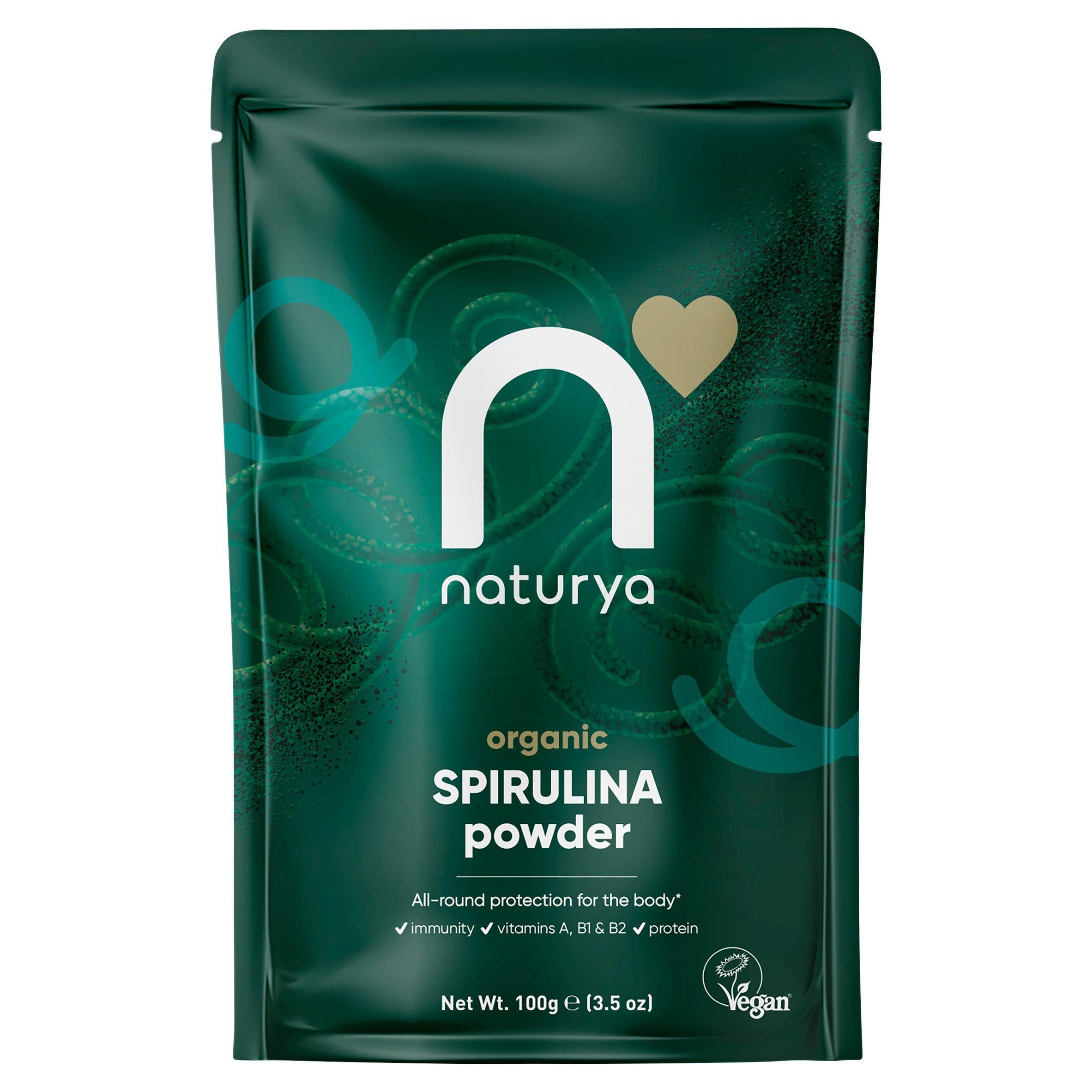 Naturya Organic Spirulina Powder 100g gluten free Sainsburys   