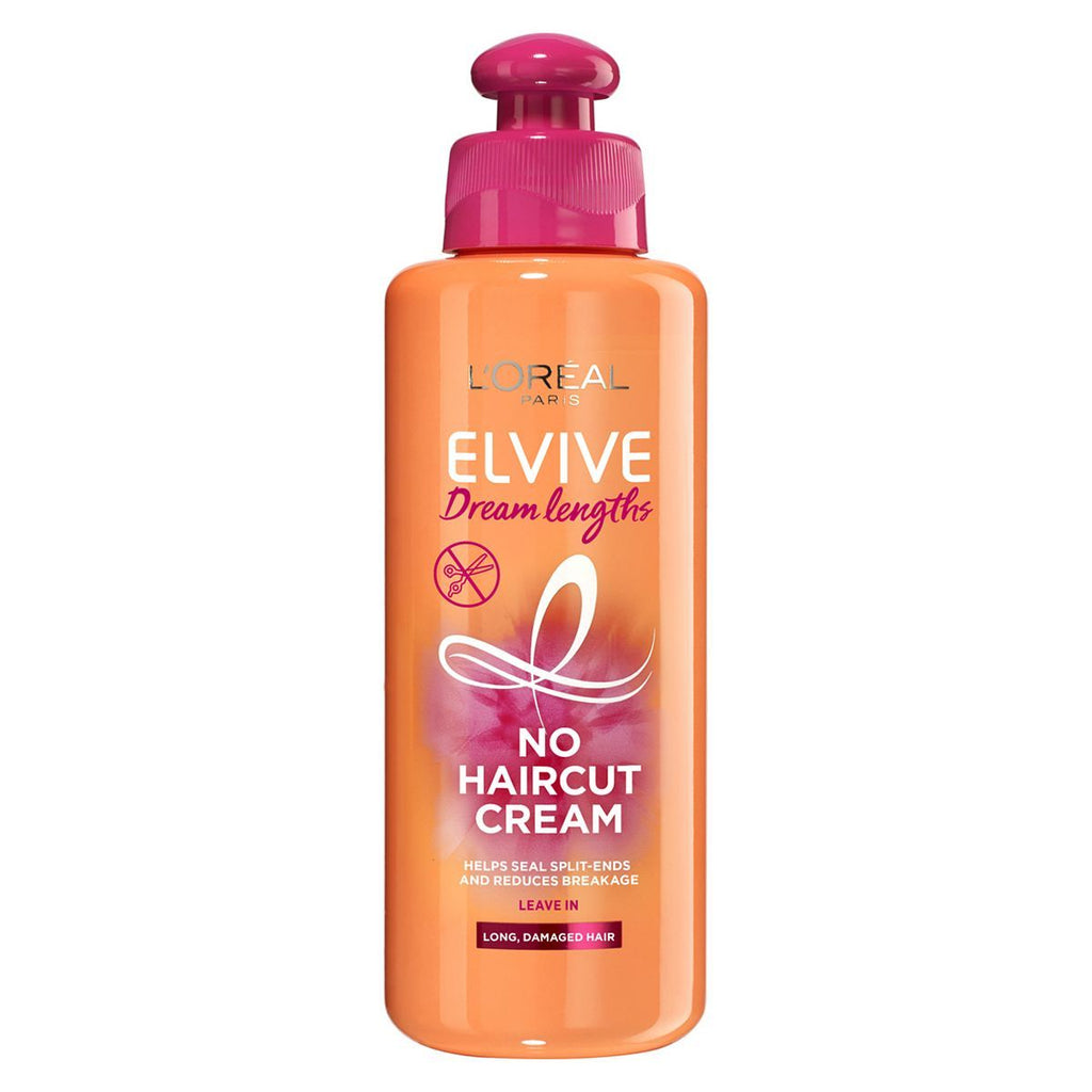 L'Oreal Paris Elvive Dream Lengths No Haircut Cream, Leave-in Conditioner for Long Damaged Hair 200ml