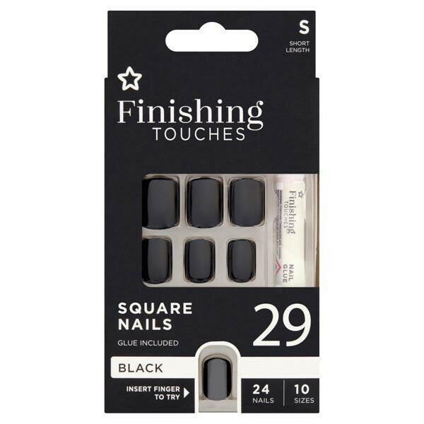 Superdrug Finishing Touches Black Polish GOODS Superdrug   