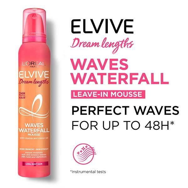 L'Oreal Paris Elvive Dream Lengths Waves Hair Mousse 200ml GOODS Superdrug   