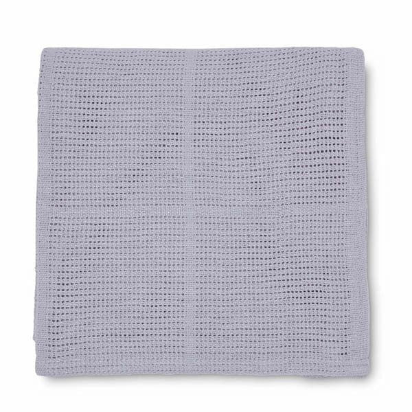 Martex Baby Cotton Leno Weave Cellular Blanket Small Grey GOODS Superdrug   