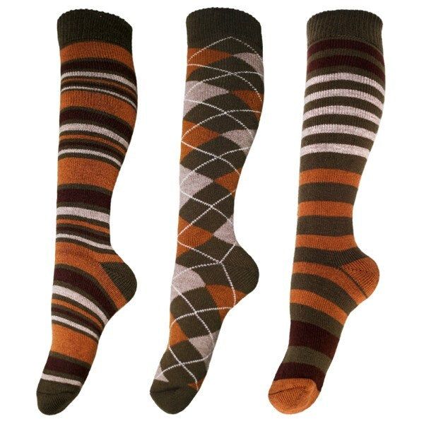 Mens Patterned Wellington Boot Socks (3 Pairs) (6-11) GOODS Superdrug   