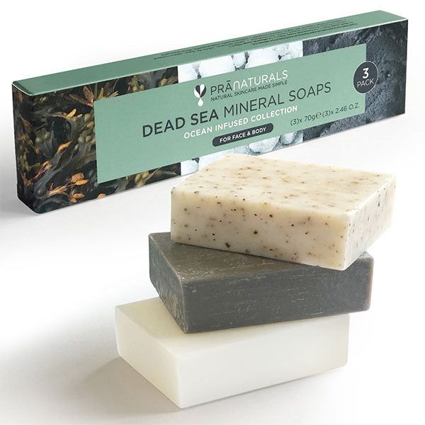 PraNaturals Dead Sea Soaps 3x70g - Ocean Infused Collection GOODS Superdrug   