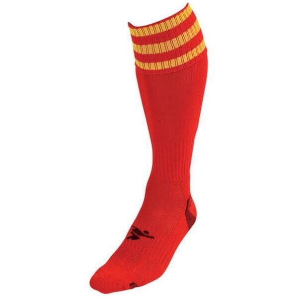 Precision Kids Pro Football Socks (3-6) GOODS Superdrug Red/Yellow  