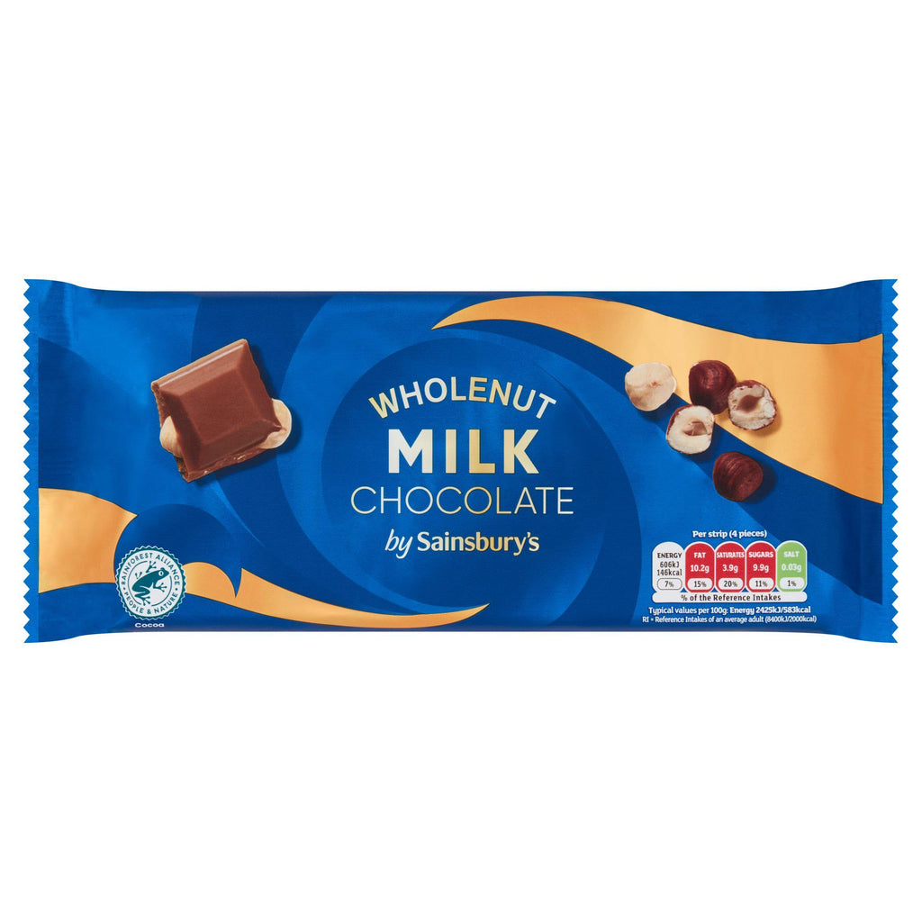 Sainsbury's Wholenut Milk Chocolate 200g