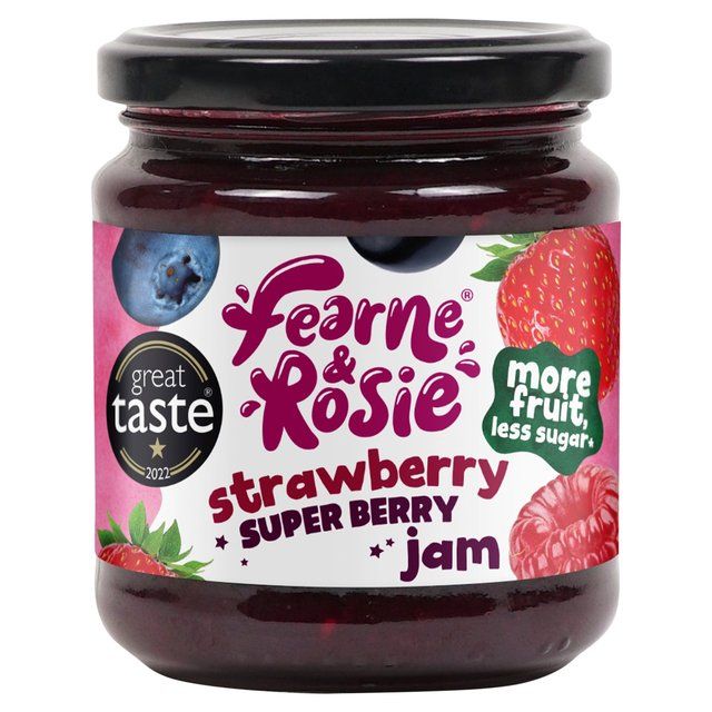 Fearne and Rosie Reduced Sugar Strawberry Superberry Jam    310g