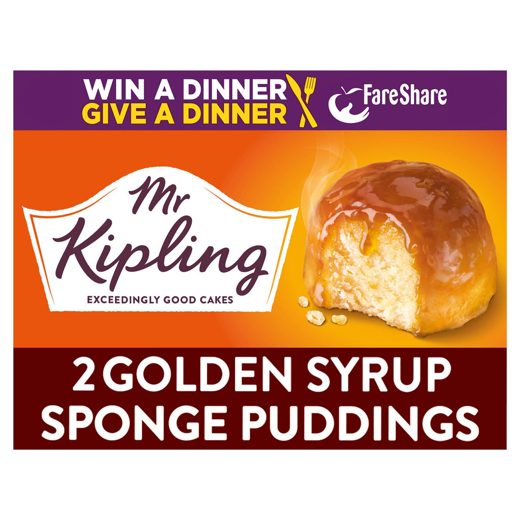 Mr Kipling Golden Syrup Sponge Puddings 2x95g