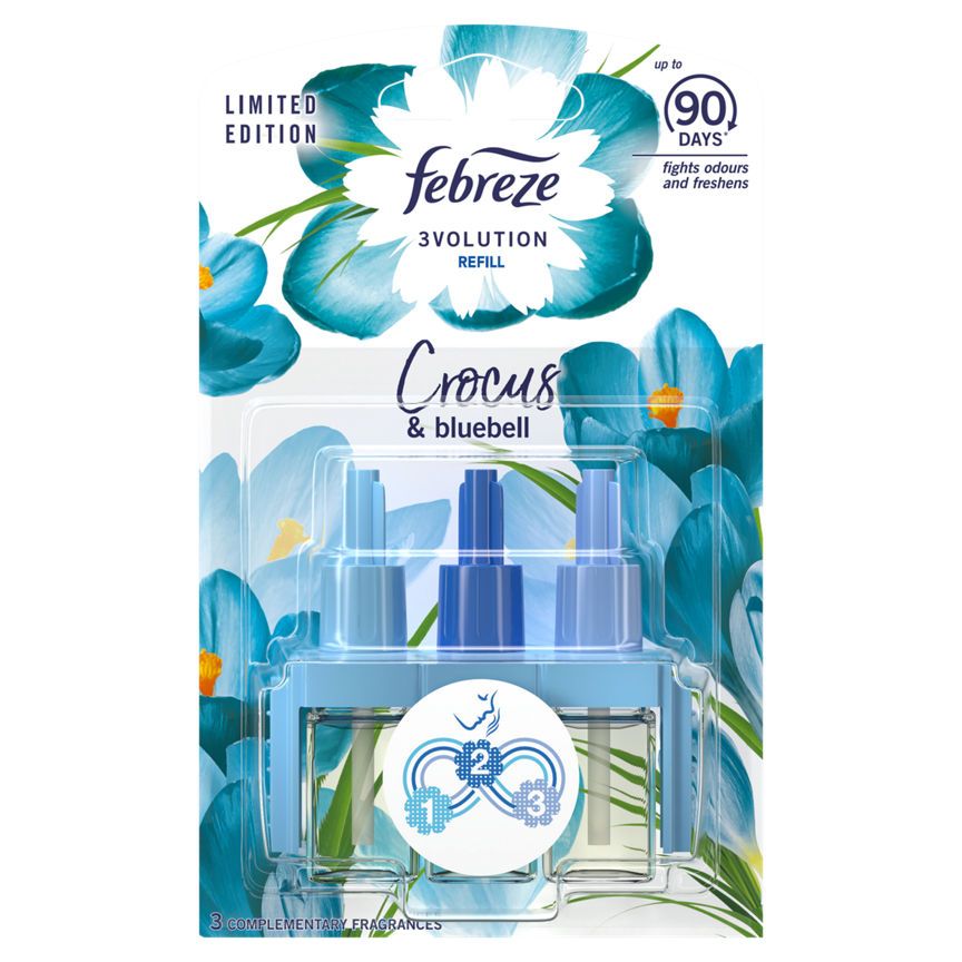 Febreze 3Volution Air Freshener Plug In Refill Crocus &amp;amp; Bluebell 20ML