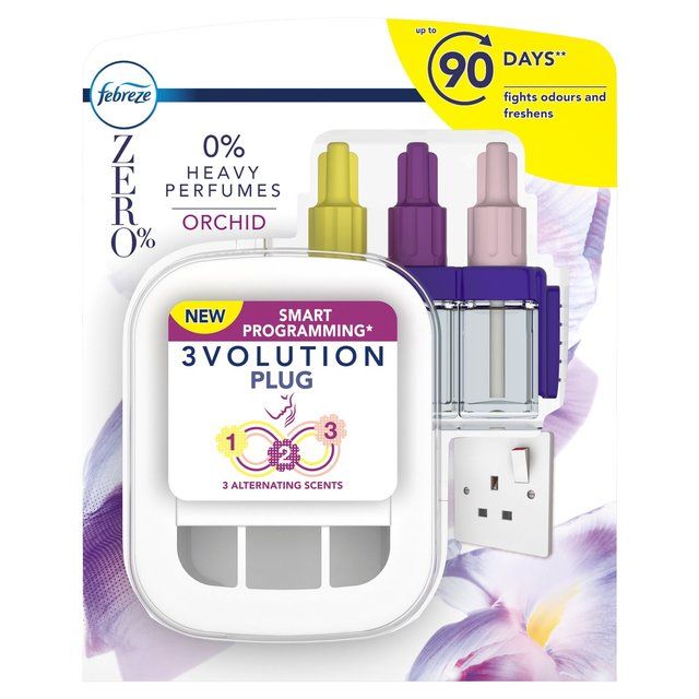 Febreze 3Volution Air Freshener Zero% Starter Kit Orchid   20ml