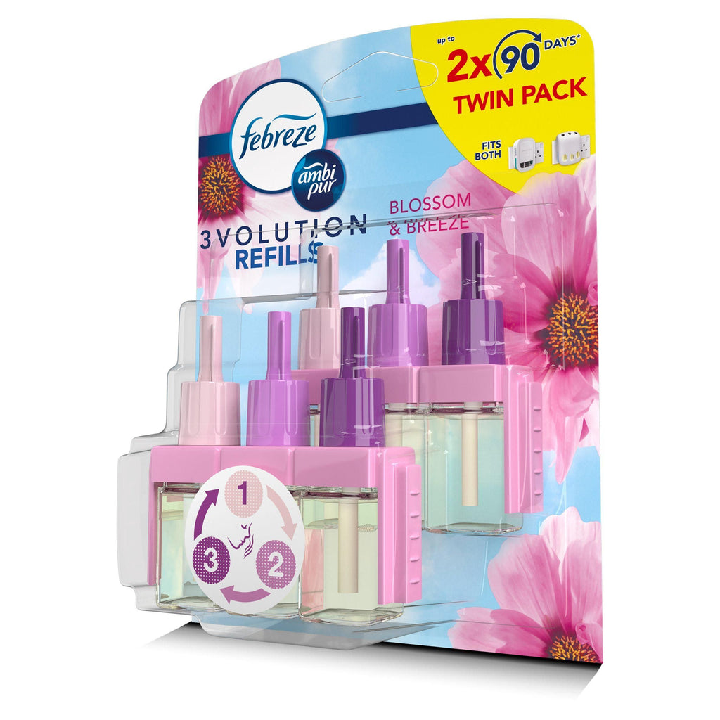 Febreze 3Volution Blossom & Breeze Air Freshener Plug In Refill Twin Pack 2x20ml